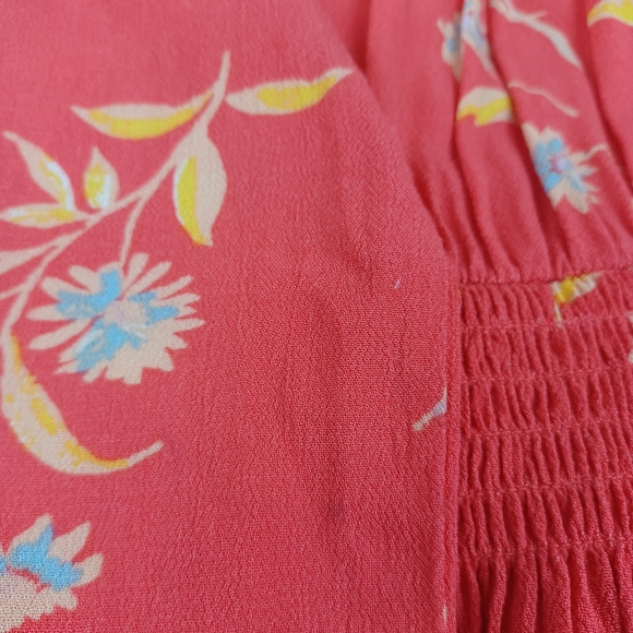 Free People Ruthie Floral Mini Dress Size M Women Rayon Long Sleeve Button Front - Picture 11 of 16